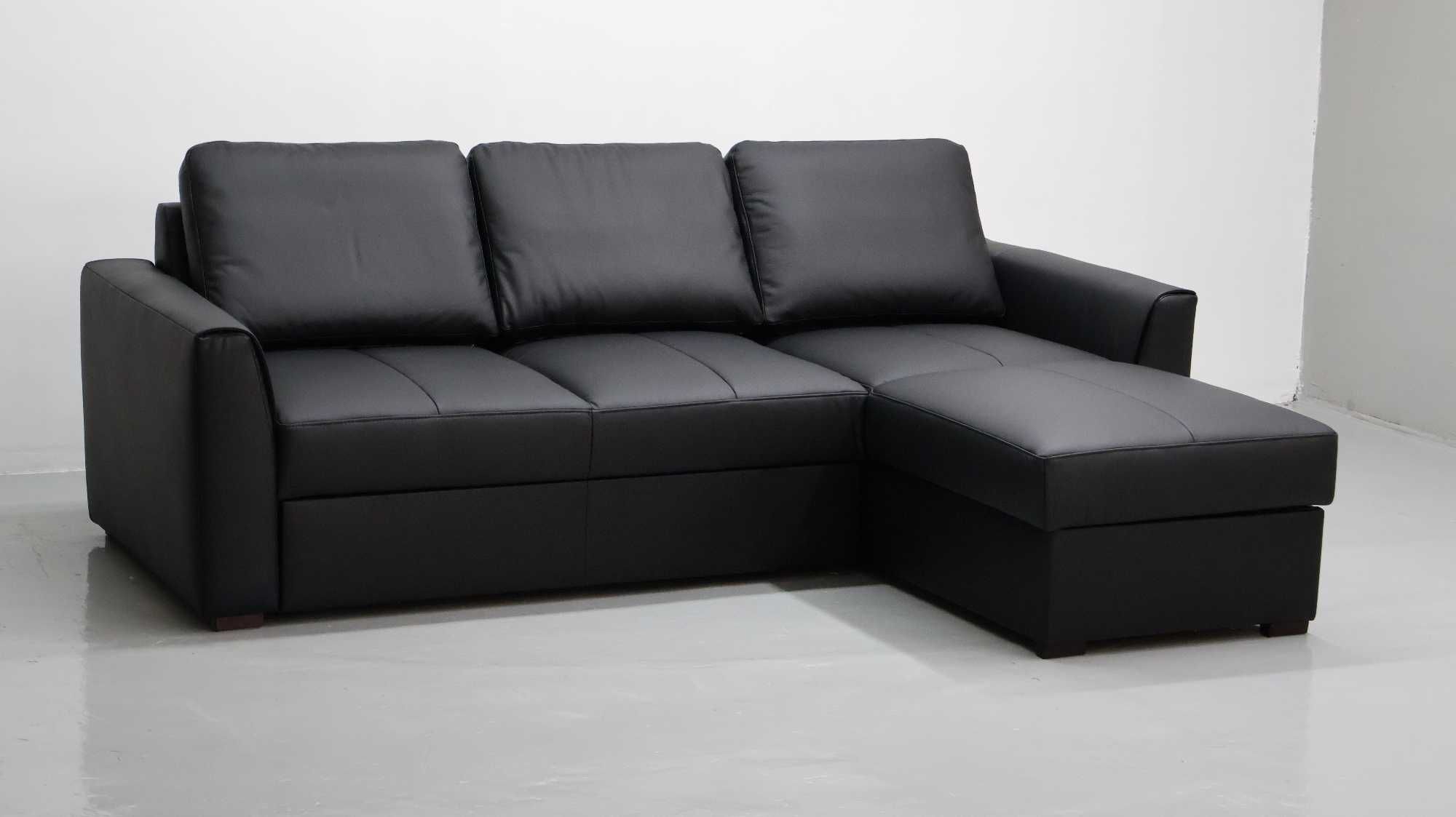 LZW skóra naturalna narożnik funkcja spania pojemnik 6605 sofa  rogówk