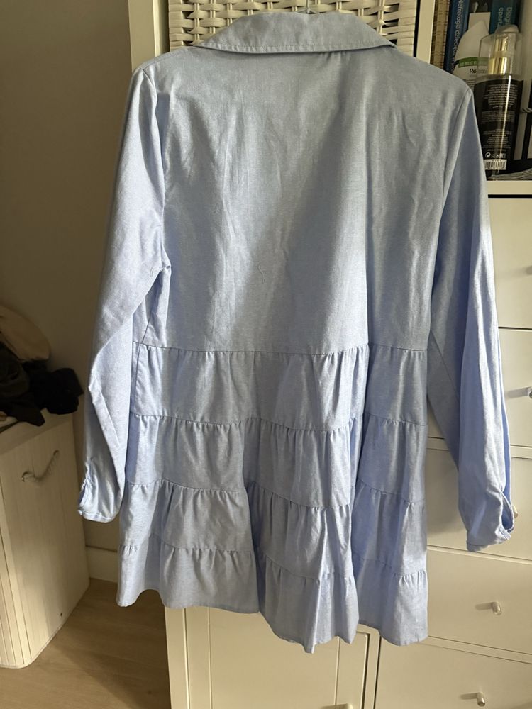 Komplet 3 sukienkek koszulowych Zara M 38 koszula koszulowa sukienka