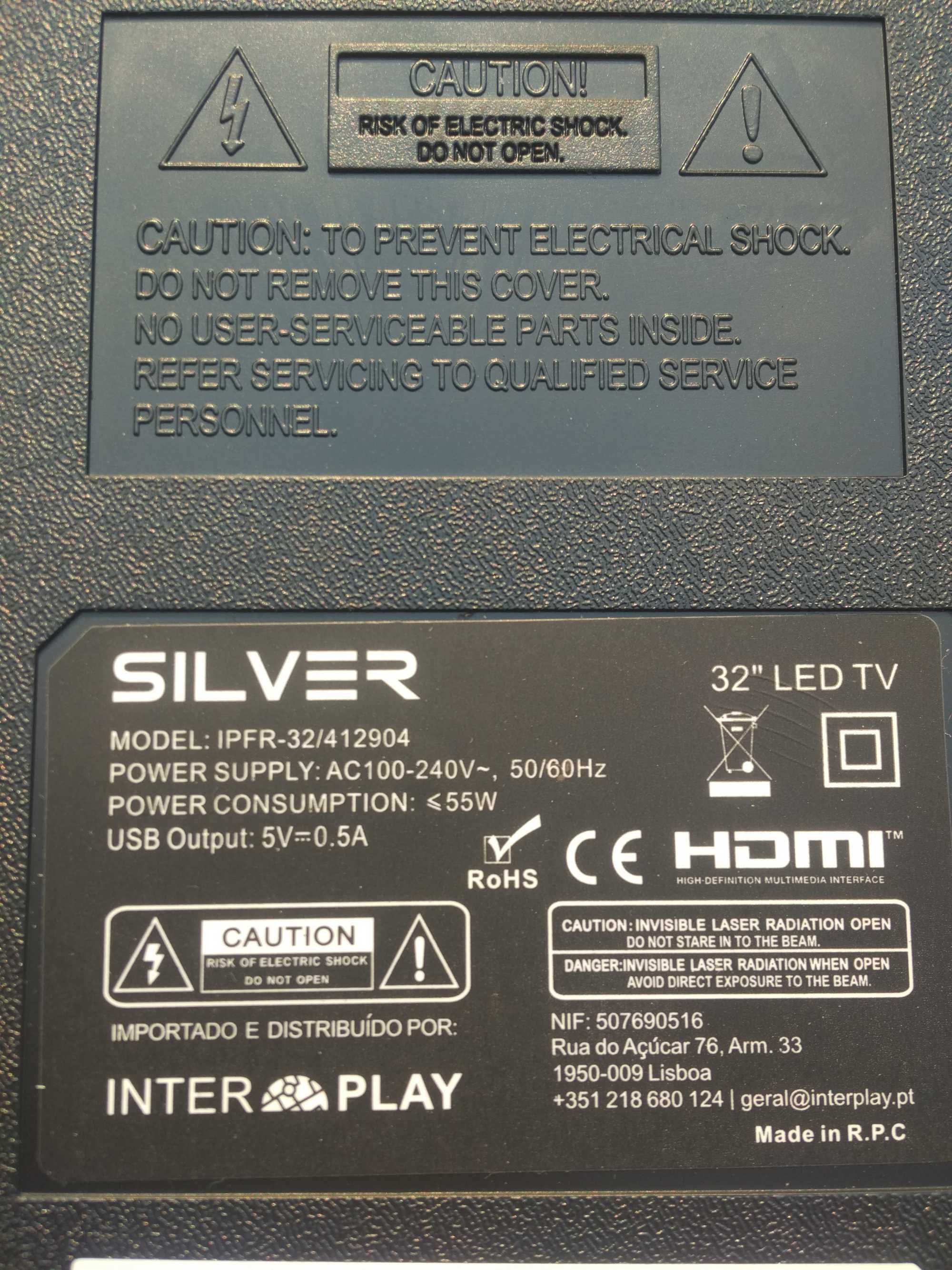 Vendo placa principal tv Silver 32 polegadas