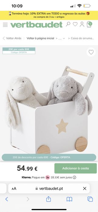 Caixa de guardar brinquedos da verbeut