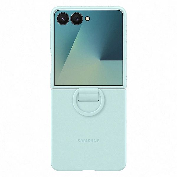 Etui silikonowe Samsung Ring Case na Samsung Galaxy Z Flip7 - jasnonie