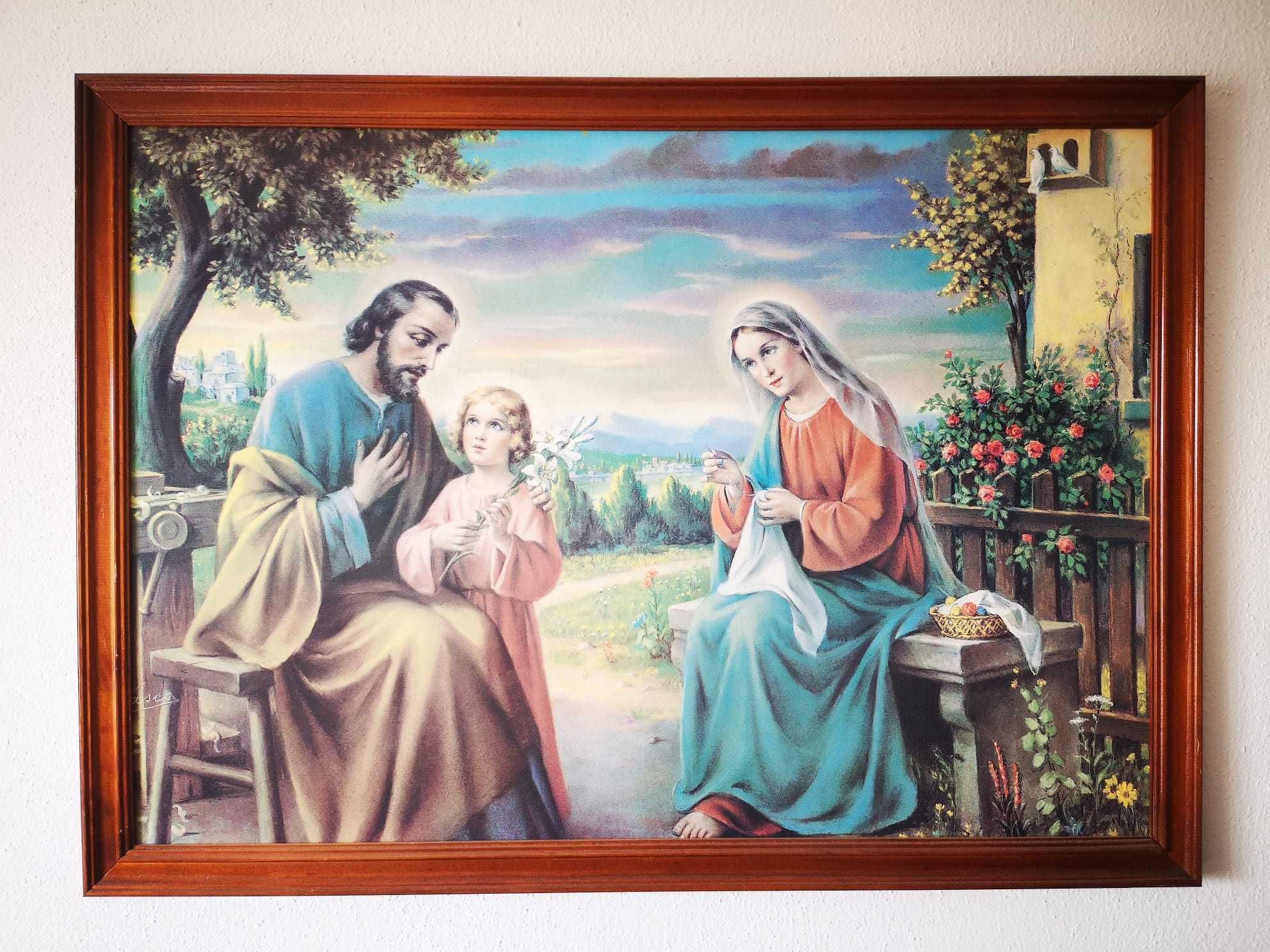 Quadro a óleo Sagrada Família