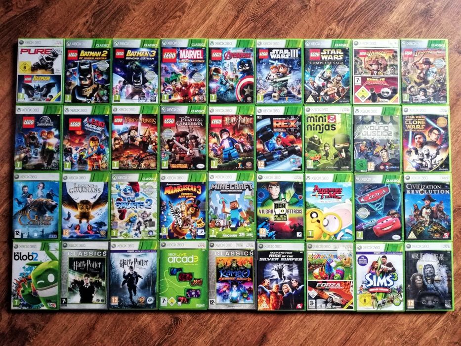 Gry XboX 360 Lego Kinect Dla Dzieci Minecraft Wojskowe Forza Inne
