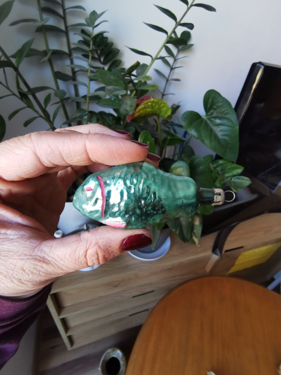 Stare bombki choinkowe z prl rybki