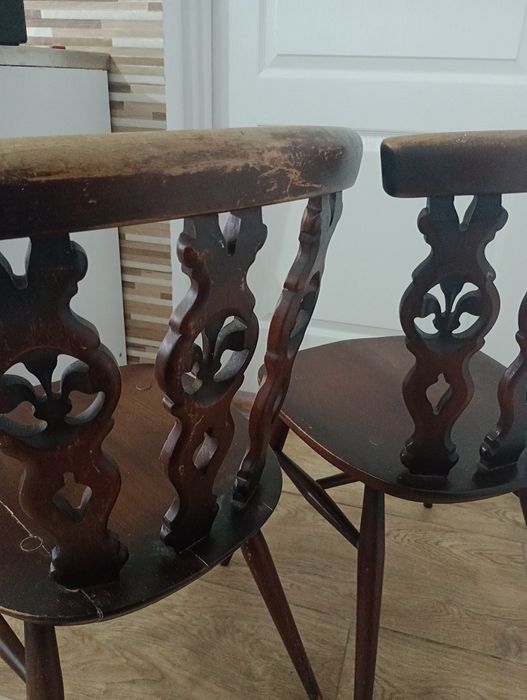 Ercol krzesła angielskie vintage antyk