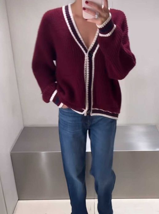 Трикотажний кардиган від бренду zara