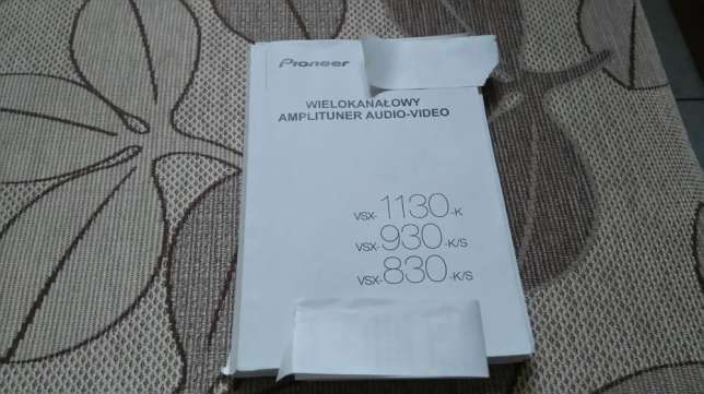 Instrukcja amplitunera Pioneer VSX 830, VSX 930, VSX 1130- po Polsku