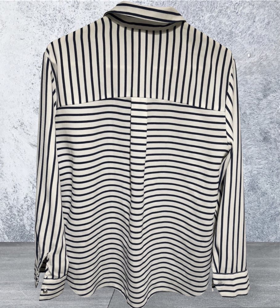 Elegancka koszula biała w paski TopShop 34/36