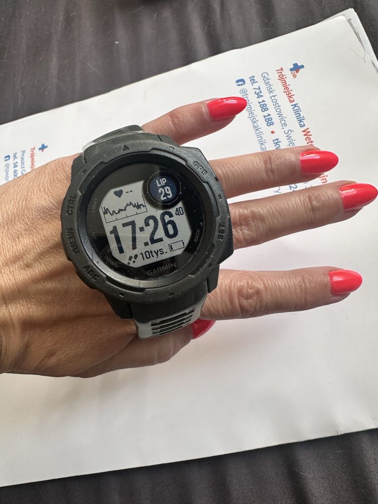 Smart watch Garmin instinct 1 grafitowy