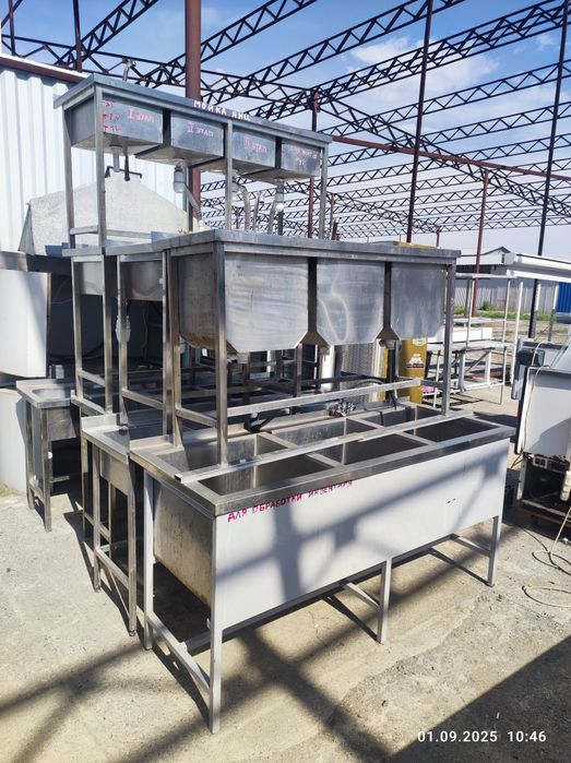 Столы, мойки, стеллажи, зонты из нержавеющей стали