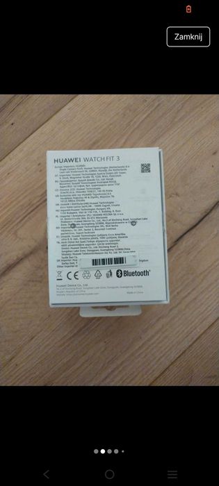 Huawei watch fit 3 szary