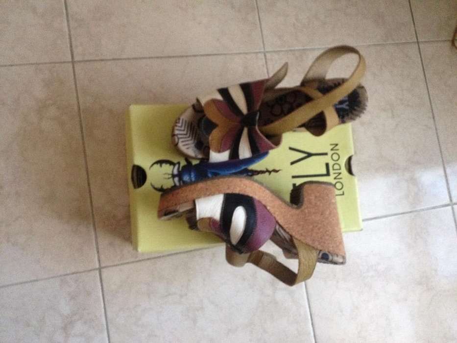 Sandálias Fly London, em pele, nº 39, usadas apenas 1 vez