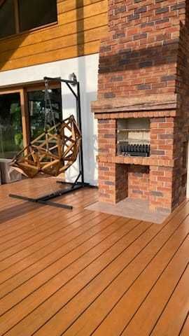 Fotel ogrodowy z drewna bukowego