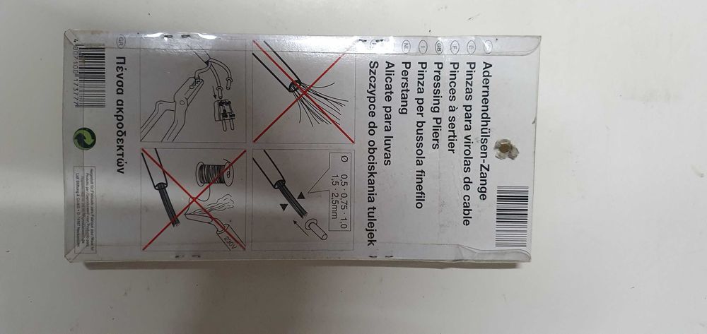 Alicate de cravar pines electricos