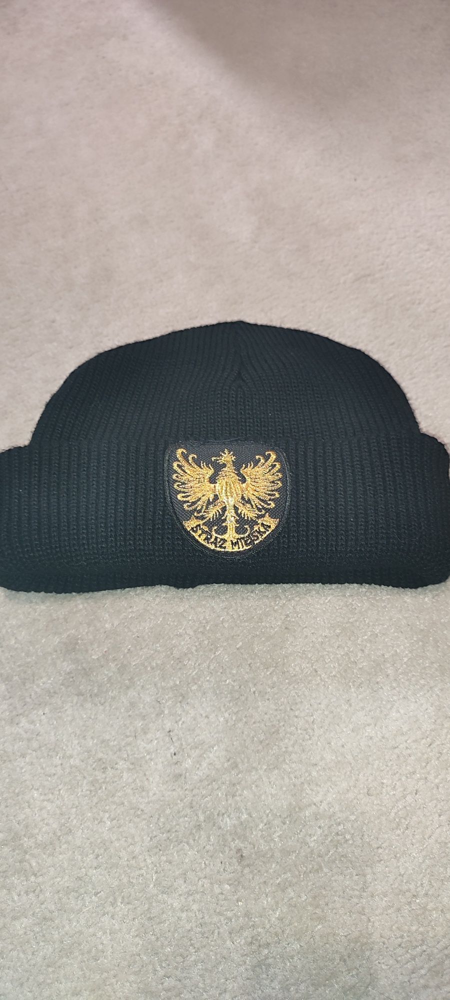 Czapka zimowa dzianina Straż Miejska