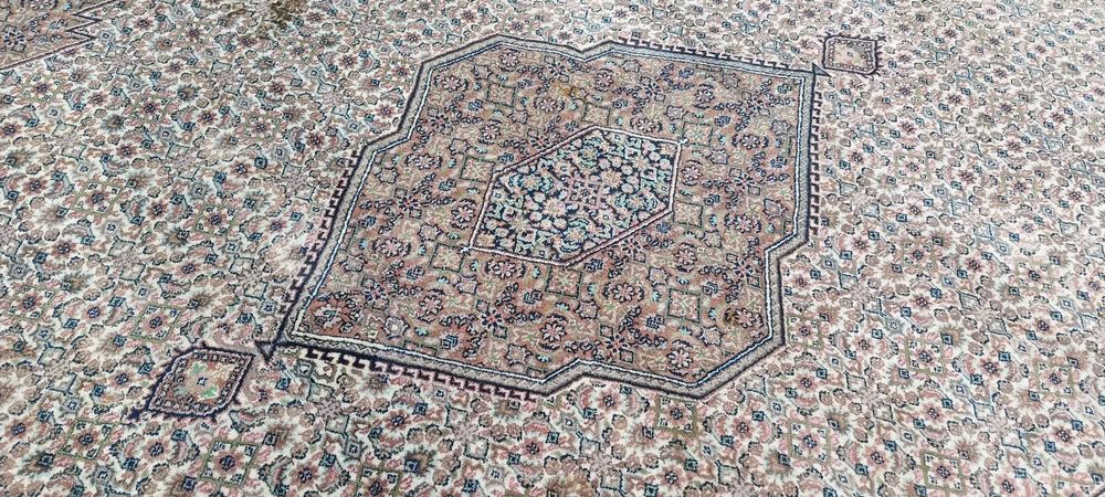 Bidjar dywan wełniany tkany ręcznie 341 x 240 cm wełna piękny perski