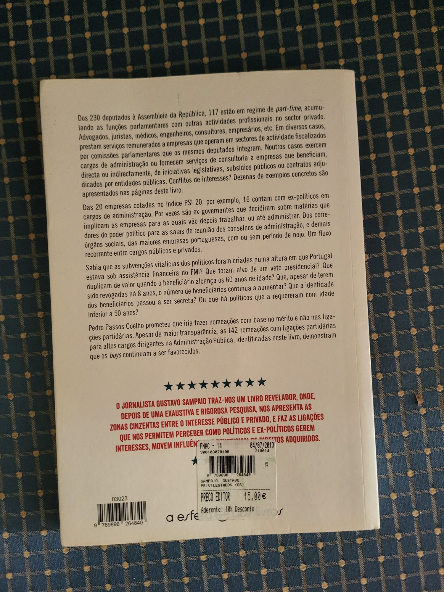 Livro "Os privilegiados"