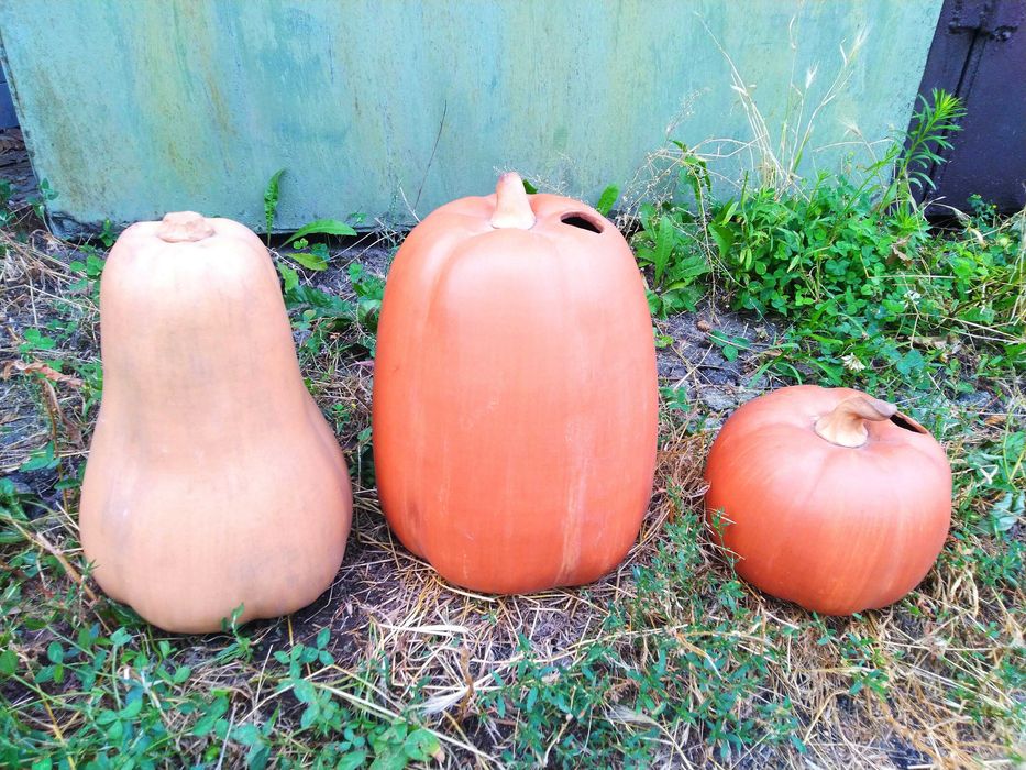 Керамічні декоративні великі тикви 3 шт.