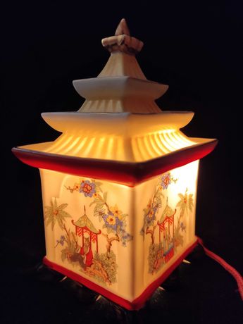 Lampka Art Deco do serwisów Ćmielów , Giesche oto oryginalny kabel