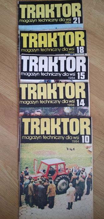 Zestaw magazynów Traktor rok 1984