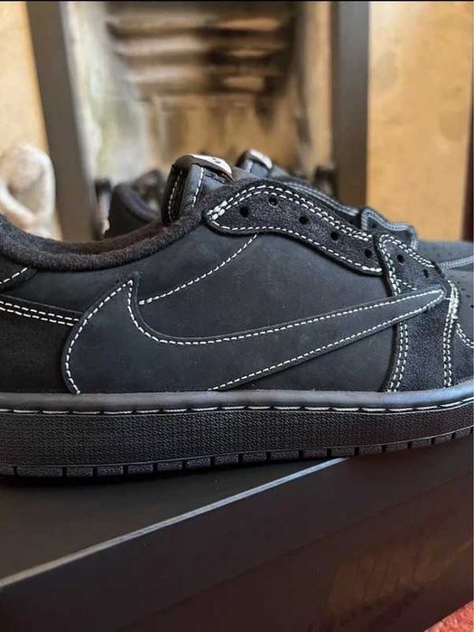 Buty meskie Mokasyny Jordan_1_Retro_Low_OG_SP_Travis_Scott_Black R.39