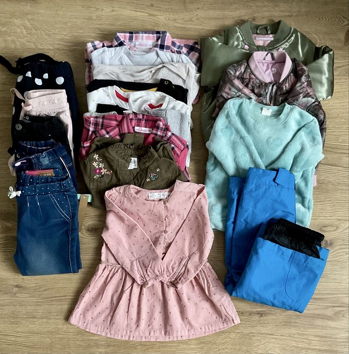 Paka ubran dla dziewczynki jesien zima 86/92cm