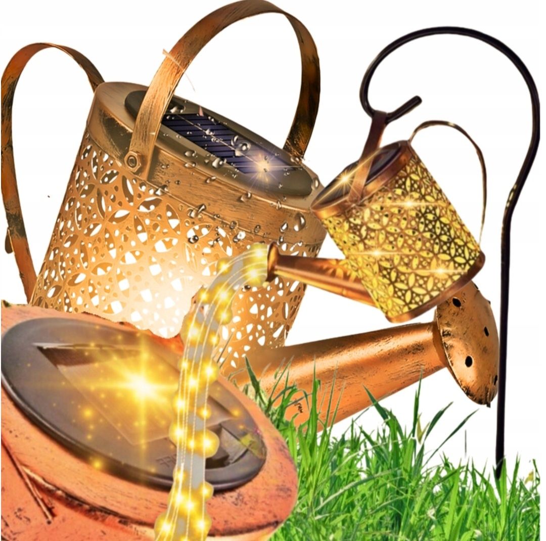 konewka solarna lampa ogrodowa led wbijana duża lampka do ogrodu