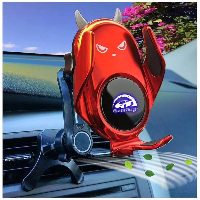 Ładowarka samochodowa uchwyt na telefon automatyczny 360 stopni