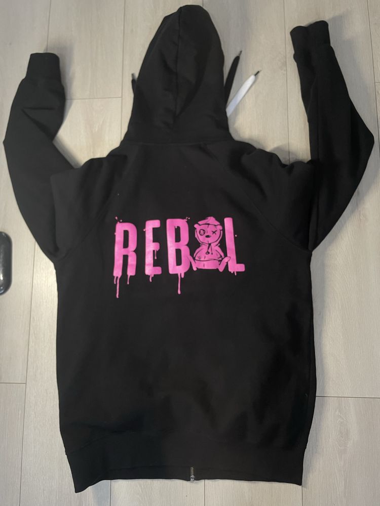 Нова!Кофта,Зіп-Худі Tiny Rebl,Худи,Sk8,Rap,реп ск8