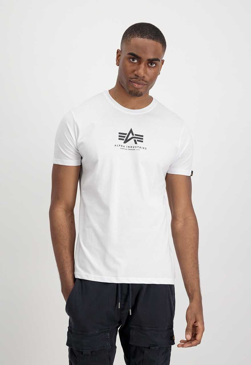 Alpha Industries t-shirt BASIC T ML 118533 biały