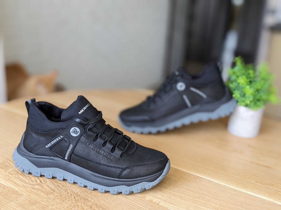 Чоловічі зимові кросівки Merrell Шкіра кроссовки мужские зимние кожа