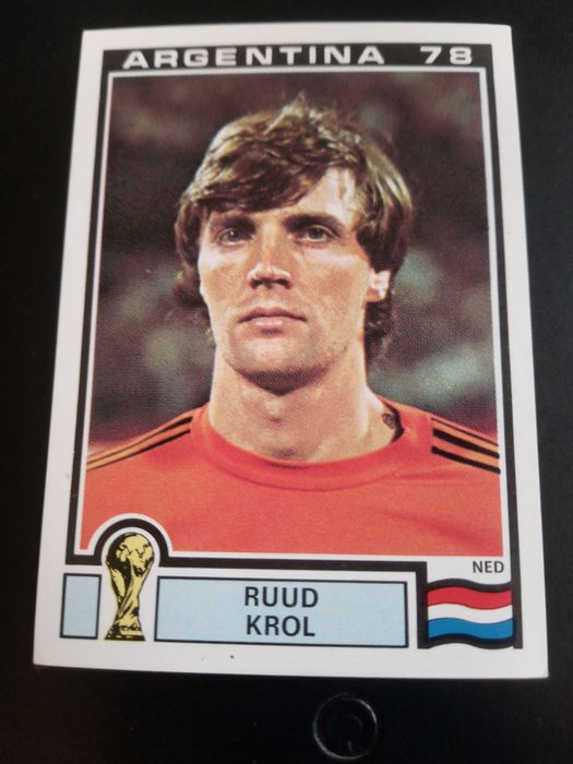 Cromo Panini World Cup Story de Ruud Krol no Mundial 78 na Argentina