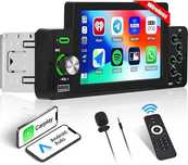 Radio Android Auto samochodowe 1 Din Carplay z ekranem HD 5 cali