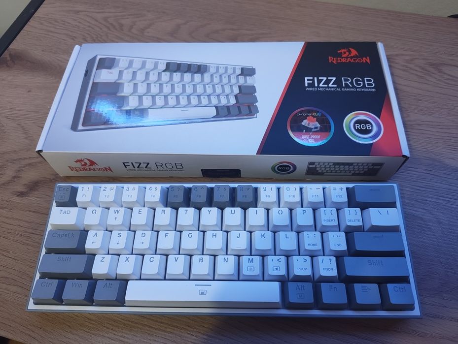 Klawiatura Redragon Fizz Biała 60%
