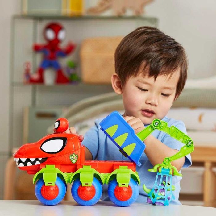 Marvel Spidey Dino Webs Crawler Pajęczy pojazd F9480 Man Goblin C162