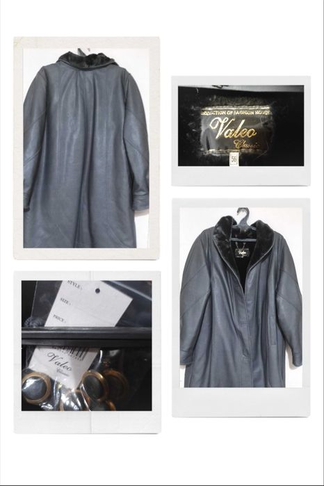 Нове зимове пальто 56 р., на штучному хутрі.  Дублёнка  plus size.