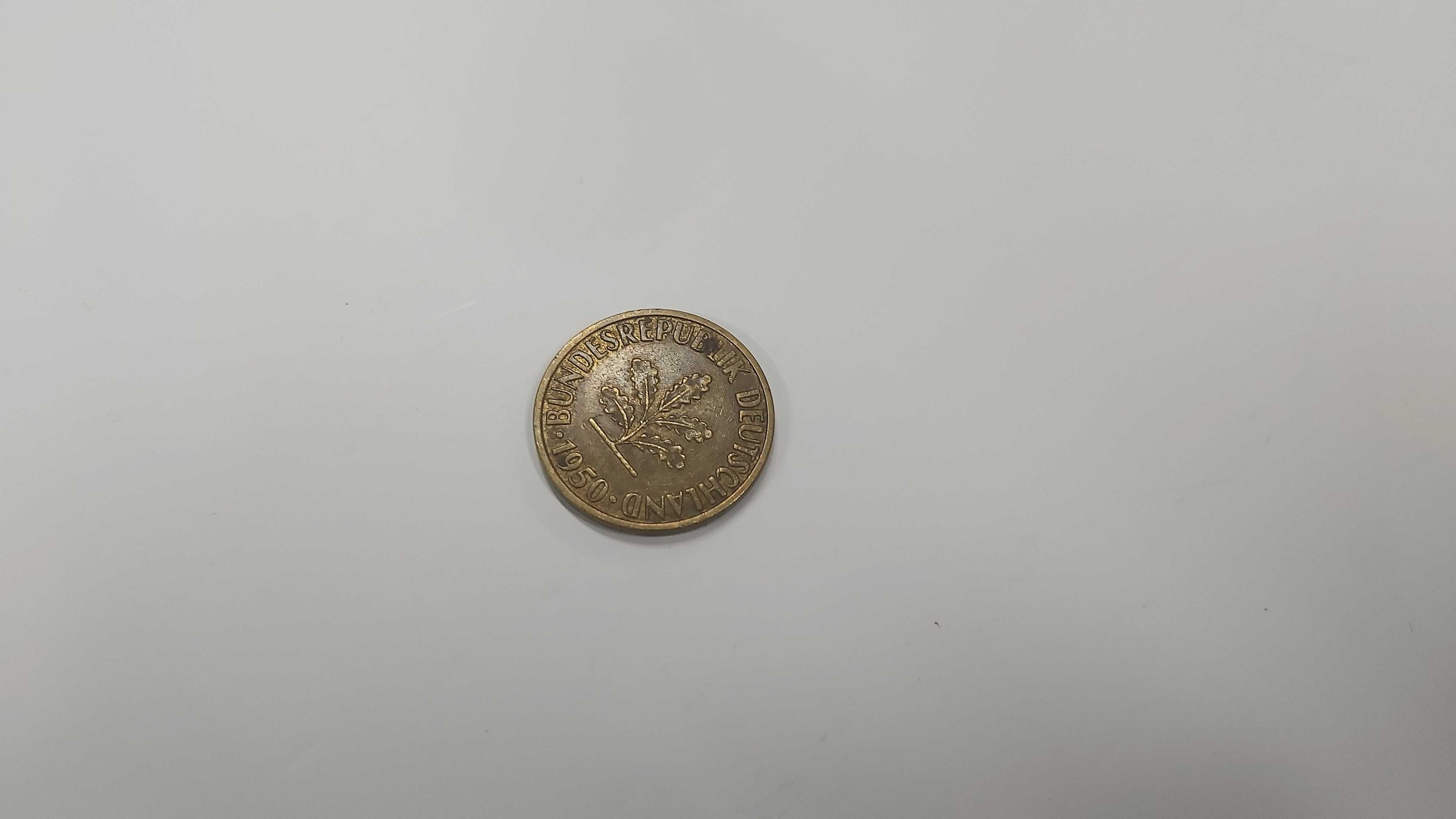 Moneta 10 Phennig 1950 Republika Federalna Niemcy
