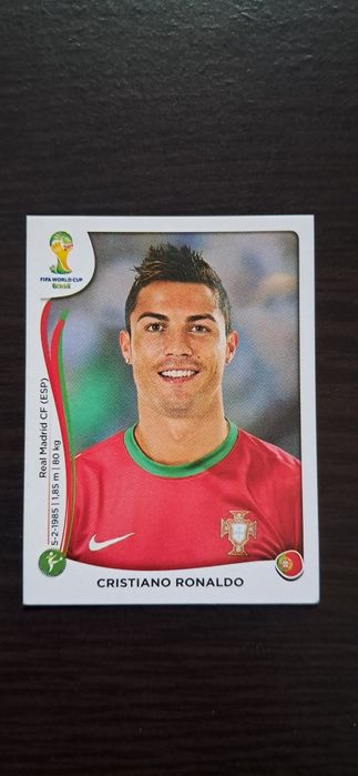 Cromo futebol de Cristiano Ronaldo FiFa World Cup Brasil 2014