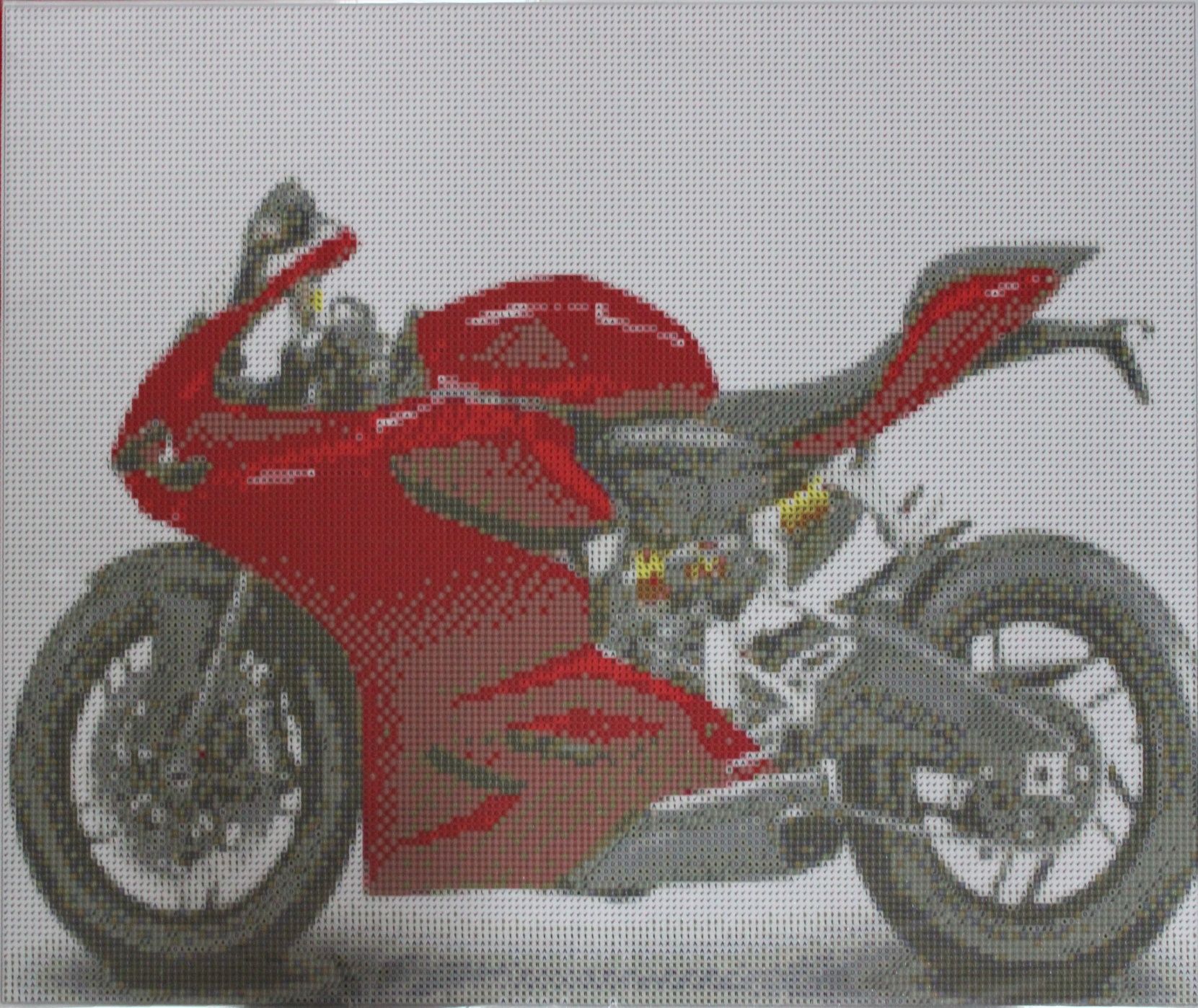 Haft diamentowy 40x50 obraz na ramie motor