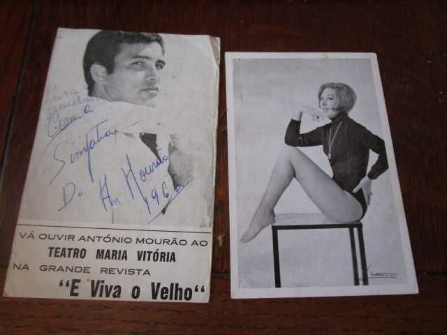 postais antigos cinema revista Calvário Laura Alves Maria Dulce Mourão