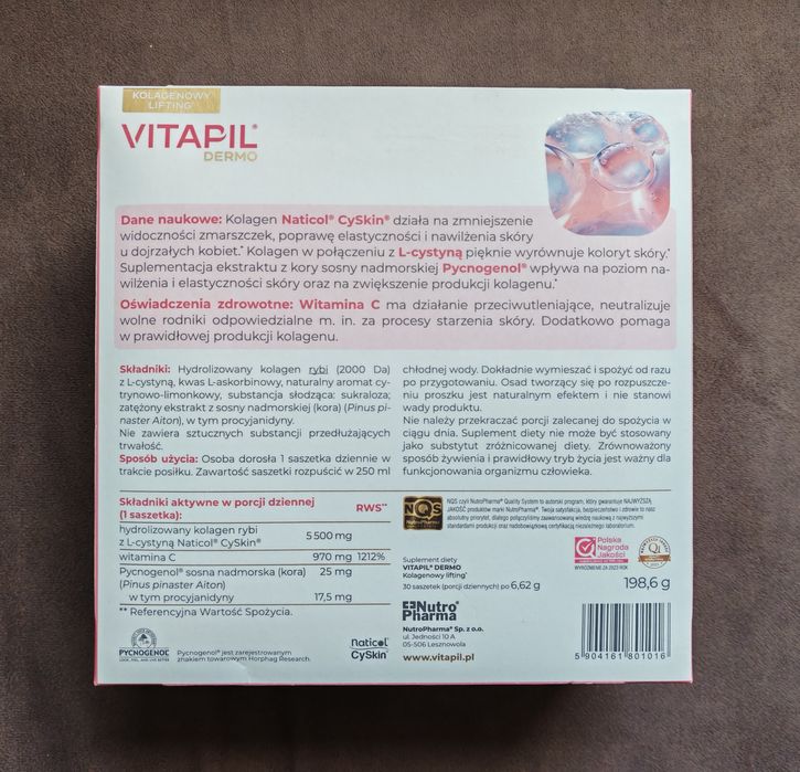 Vitapil Dermo Kolagenowy lifting 30 sasz.