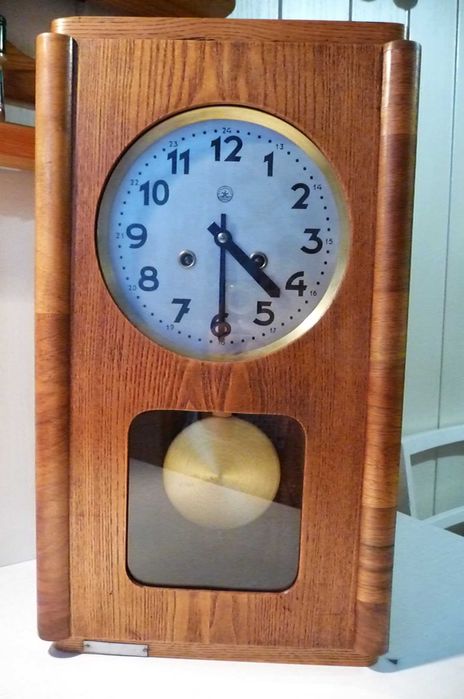 Zegar Metron, werk umyty!, sprawny, perełka PRL,7-1963r, po renowacji