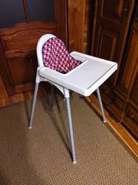 Krzeselko do karmienia ikea z pompowaną poduszką