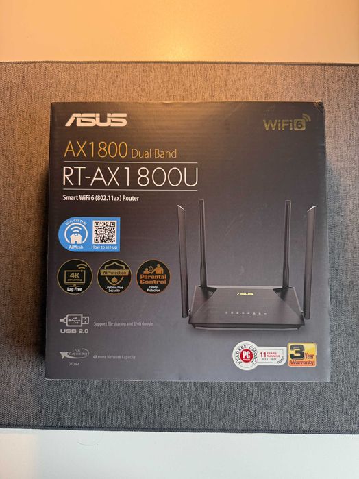 Маршрутизатор ASUS RT-AX1800U | WiFi 6 | MESH | 1 Гбіт/с | Роутер