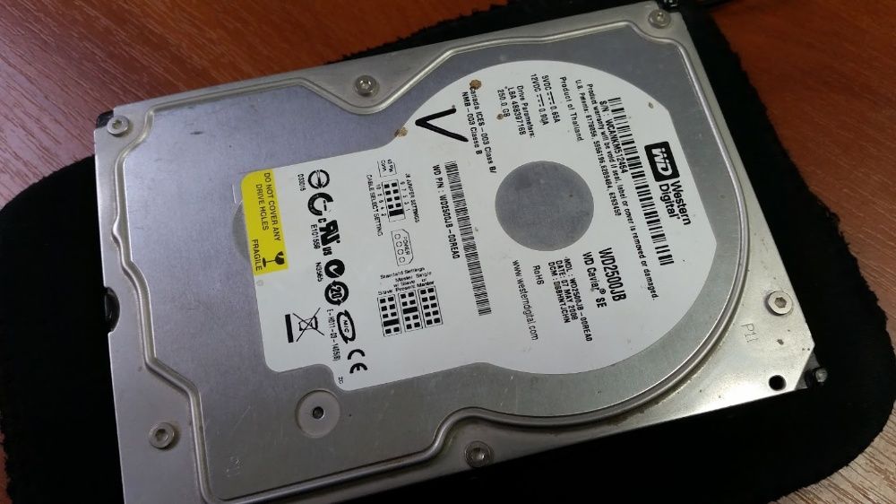 Жесткий диск Western Digital 250GB 7200rpm 8MB WD2500JB IDE