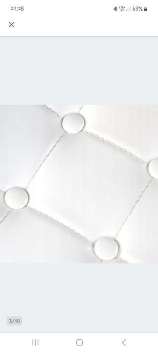 Fotel bialy z dostawka