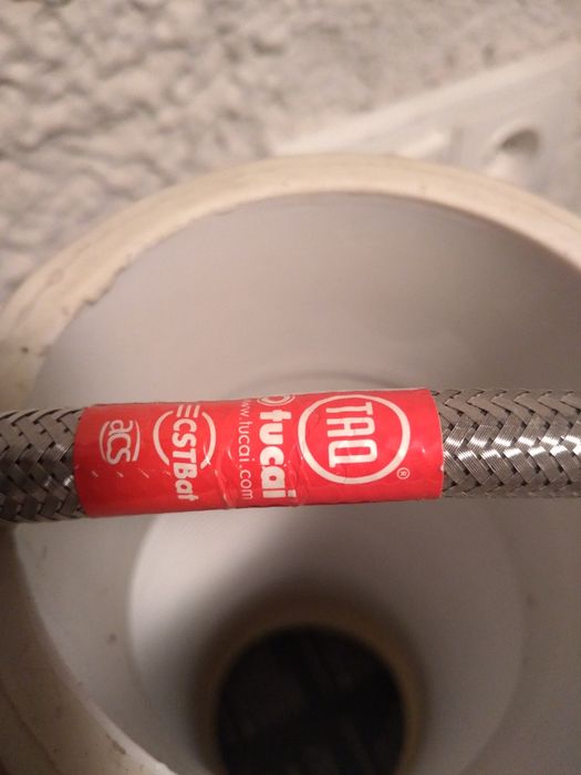 Wąż przyłączeniowy elastyczny 1/2" 80cm stał nierdzewna TUCAI