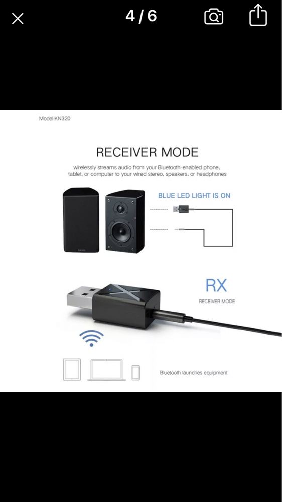 Bluetooth 5.0 nadajnik-odbiornik Mini Stereo Bluetooth