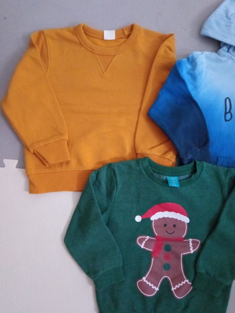 Komplet zestaw bluz 3 szt rozm 110