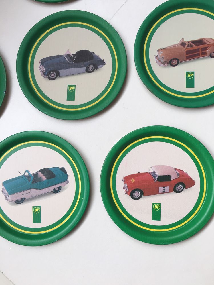 Bases de copos para coleção